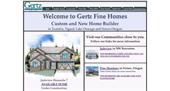 Desktop Screenshot of gertzfinehomes.com