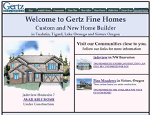 Tablet Screenshot of gertzfinehomes.com